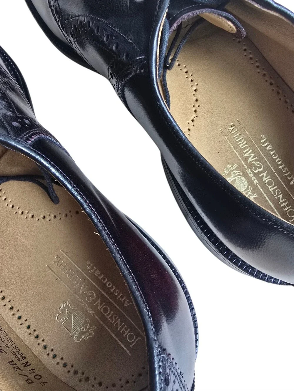 NEW Vintage Johnston & Murphy Aristocraft Burgundy/Black Leather Saddle Oxfords